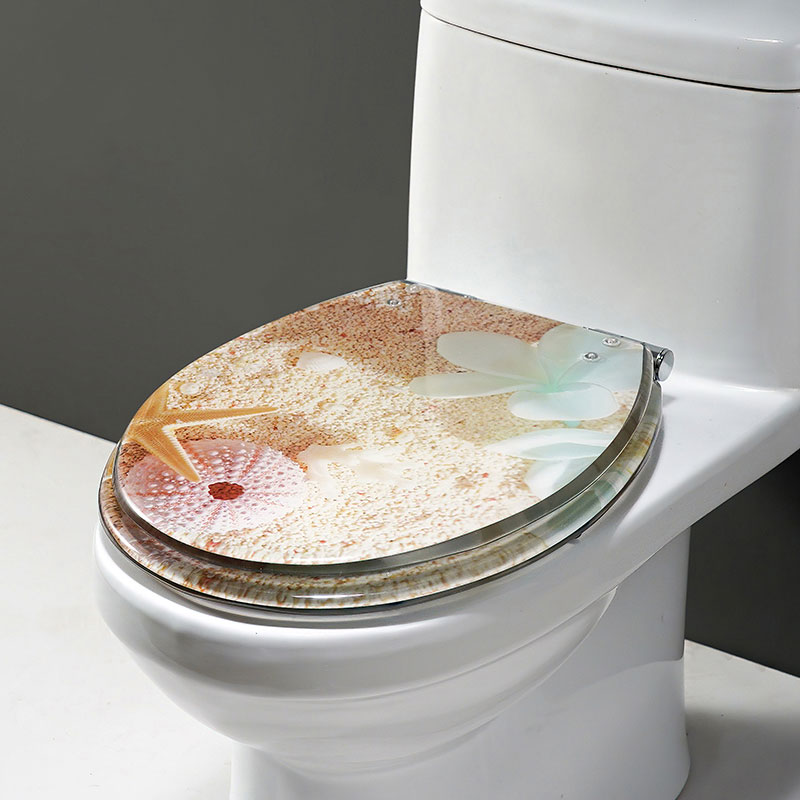 18 Inch Pink Coral Toilet Seat