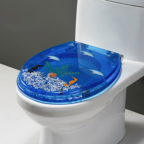 18 Inch Whale Seahorse Toilet Seat