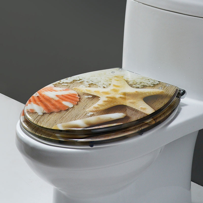 18 Inch Yellow Starfish Toilet Seat