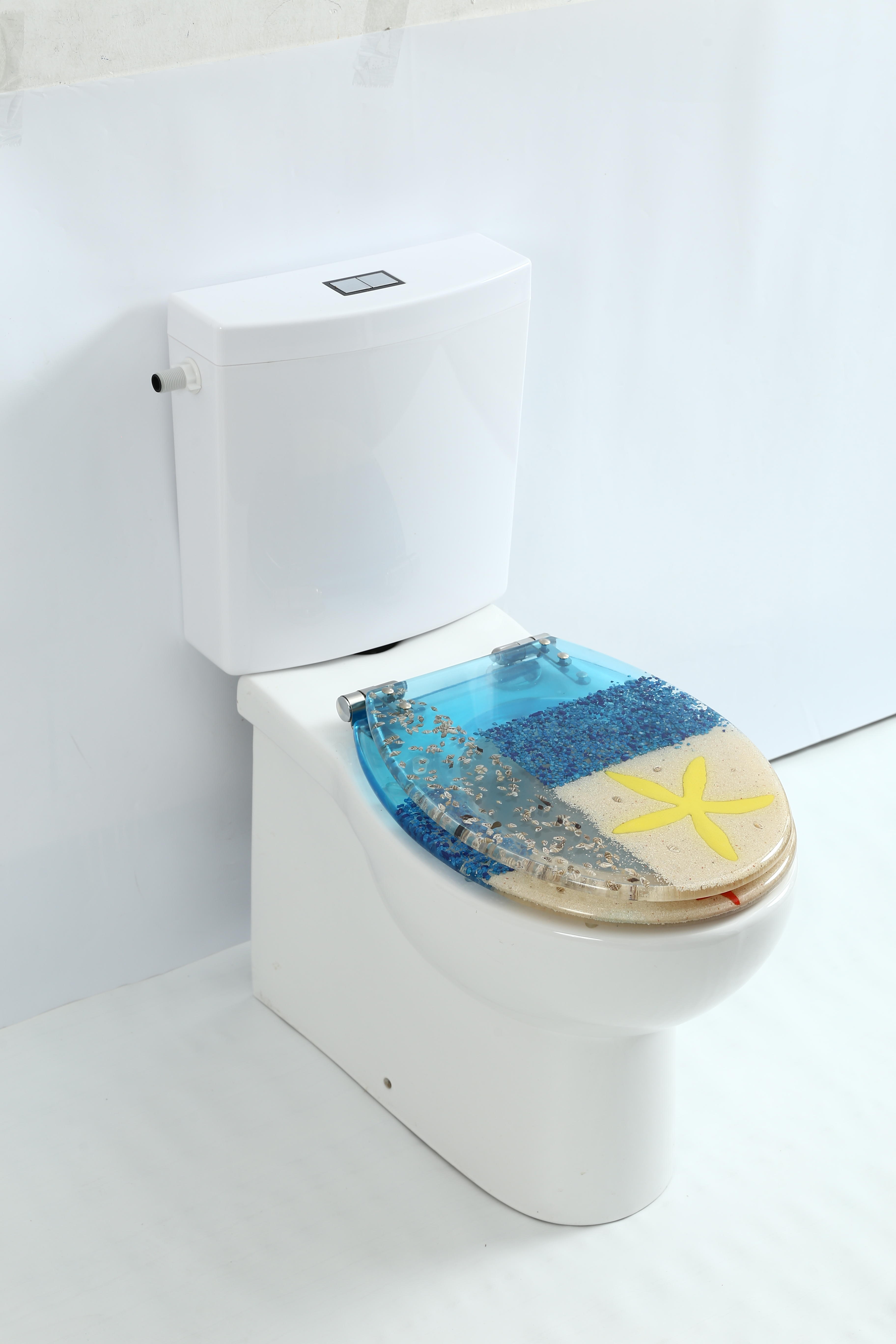 18 Inch Rhubarb Starfish Toilet Seat