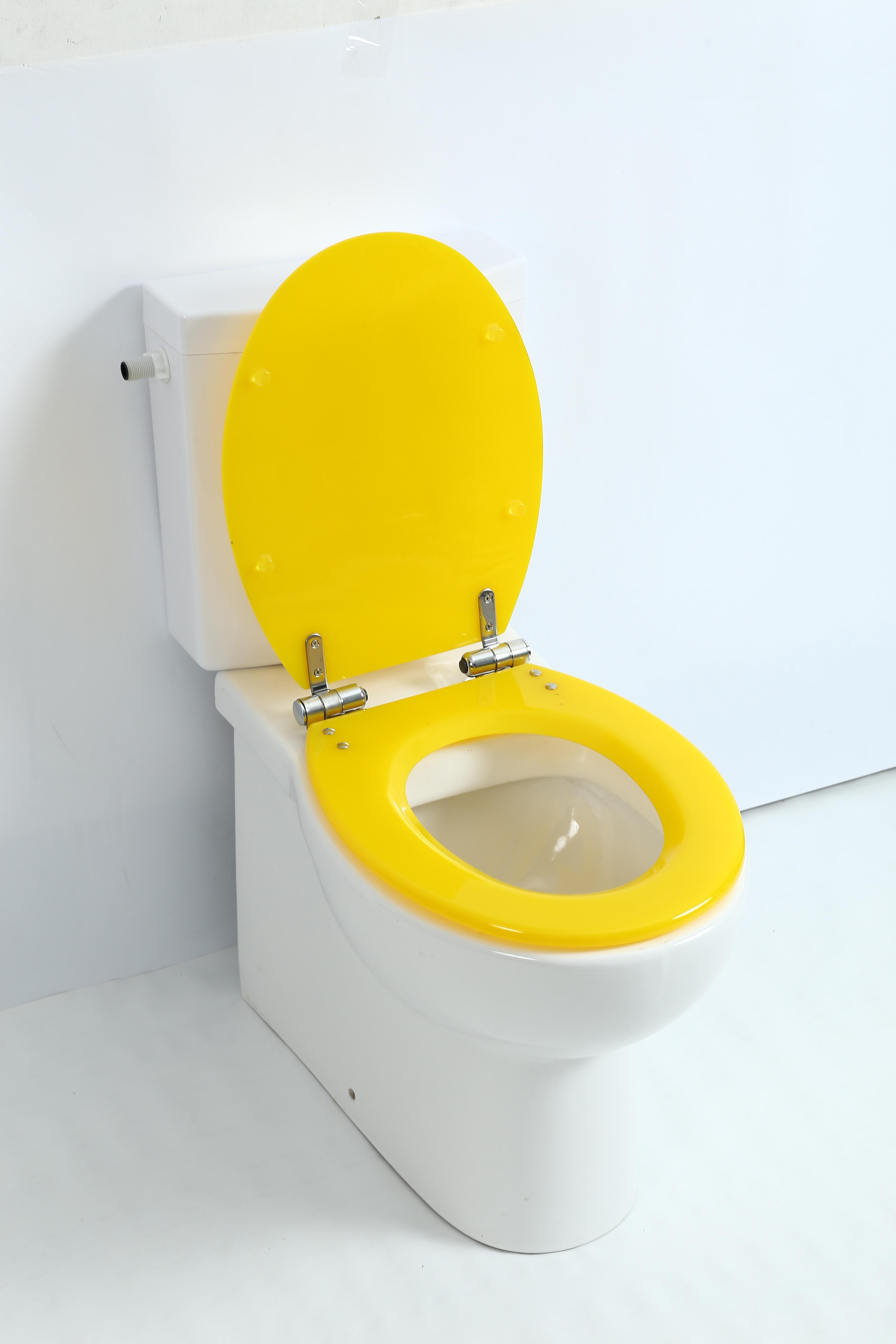 18 Inch Orange Yellow Toilet Seat