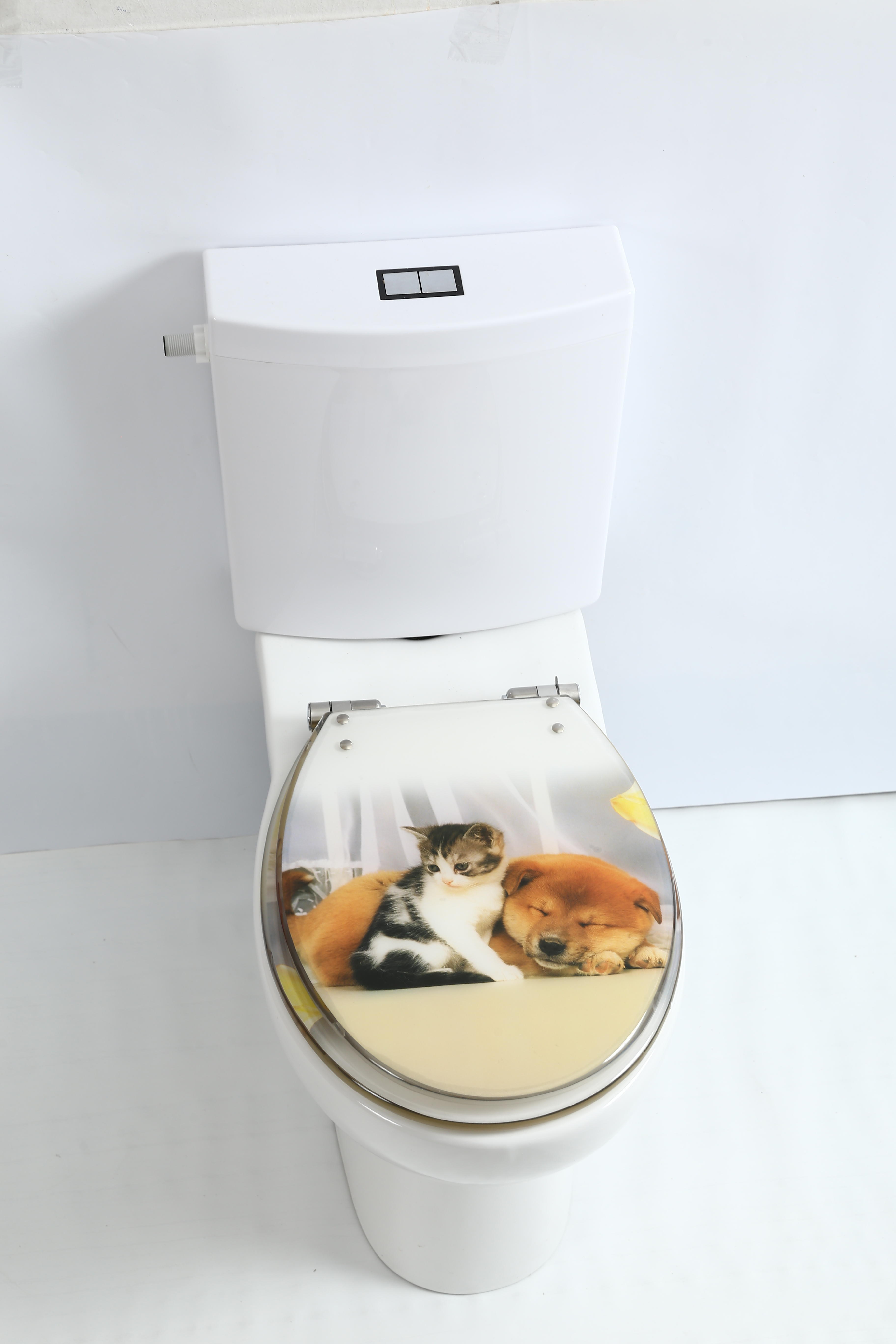 18 Inch Cat And Puppy Toilet Seat