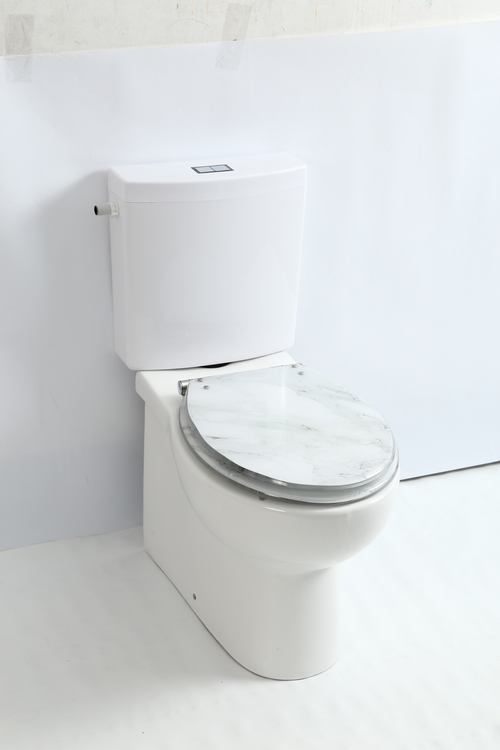 18 Inch White Marble Toilet Seat