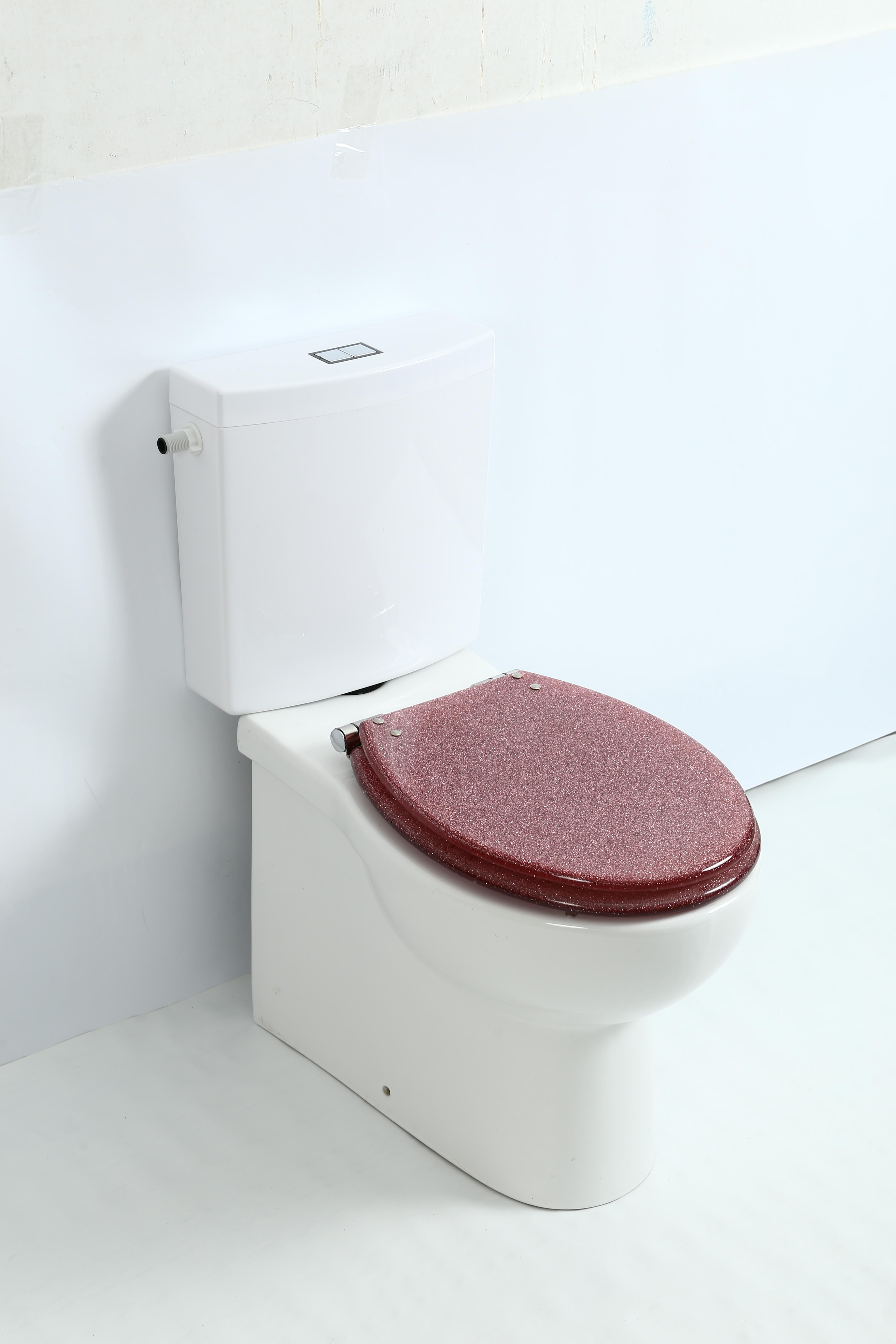 18 inch Wine Red Toilet Seat